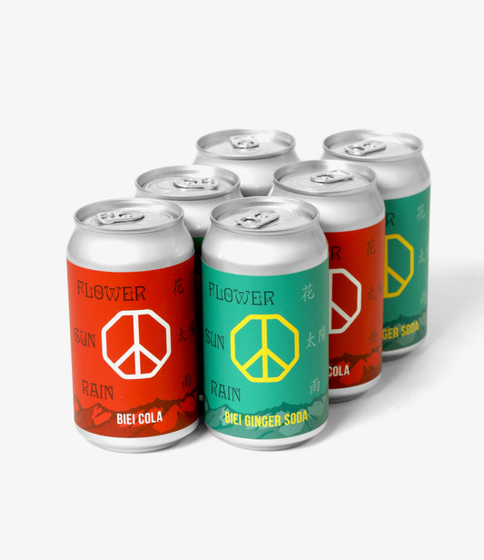 オリジナル「美瑛コーラ/ジンジャーソーダ」6缶(2種 x 各3本)セット